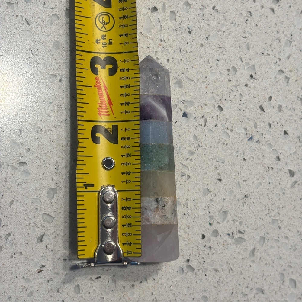 Pastel Rainbow Chakra Wand Obelisk Tower - Picture 6 of 7